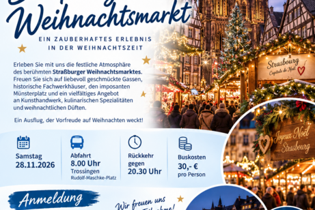 Stra&szlig;burger Weihnachtsmarkt am 28.11.2026