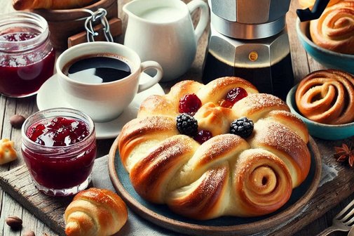 Stammtisch mit Hefezopf