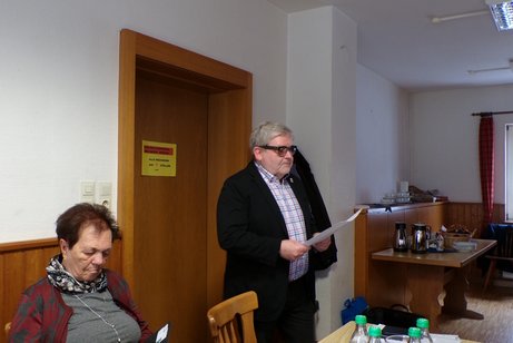 Roland Sauter 1.Vorsitzender KV-Zollernalb bei der Begrüßung