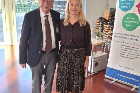 Pr&auml;sidentin Verena Bentele und KV Vorsitzender Klaus Maschek