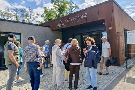 Einstieg zur Hängebrücke in Rottweil Einstieg zur Hängebrücke in Rottweil