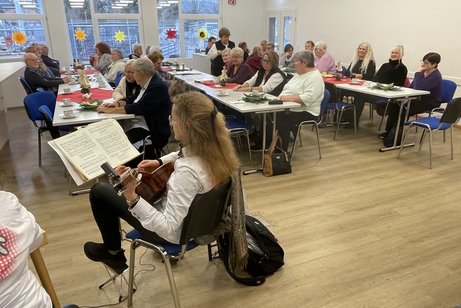 Feier am 1. Adventssonntag im DRK-Heim