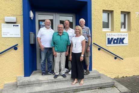 v.l.: Heinrich Klug, Gerolf Weitzer, Kurt Metzger, Edeltraud Guse, Max Kempter