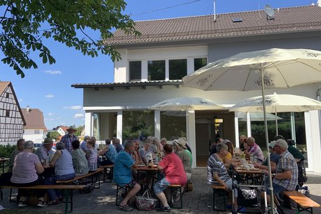 gut gelaunte Gäste