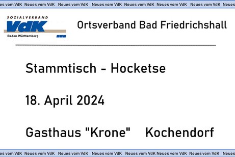 Stammtisch Hocketse