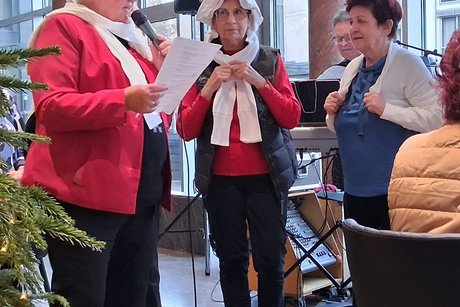 Es gab eine Modenschau der besonderen Art