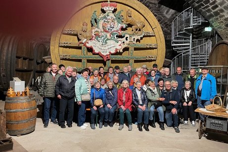 Gruppe im Weinbaumuseum Pfedelbach