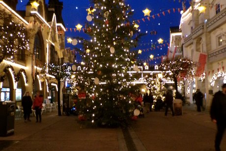 Ein letzter Blick auf den "Europa-Park"