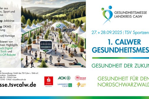 Plakat 1. Calwer Gesundheitsmesse