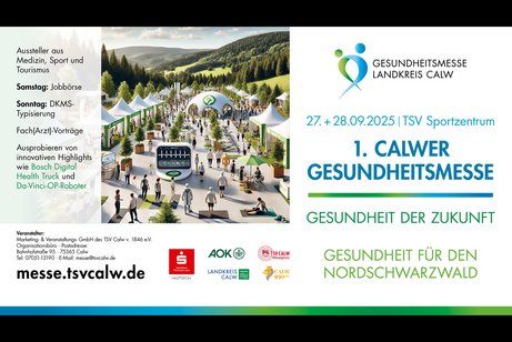 Plakat 1. Calwer Gesundheitsmesse