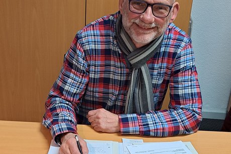 Sie sehen den Sozialberater Herr J&ouml;rgen Steinbrink