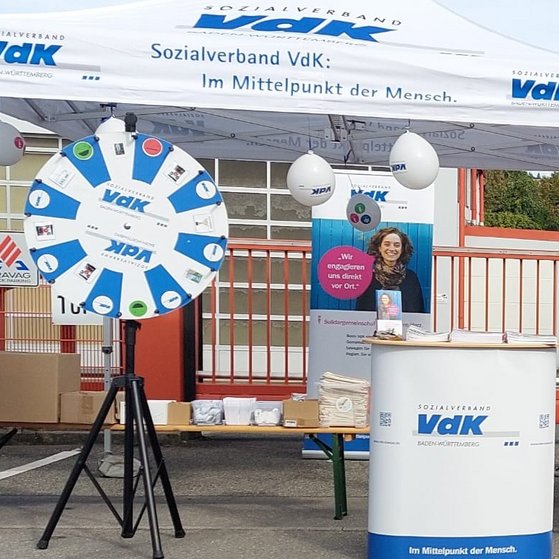 VdK Infostand vom Ortsverband G&auml;rtringen-Nufringen