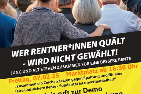 Aufruf des VdK zur Rentner Demo in Karlsruhe