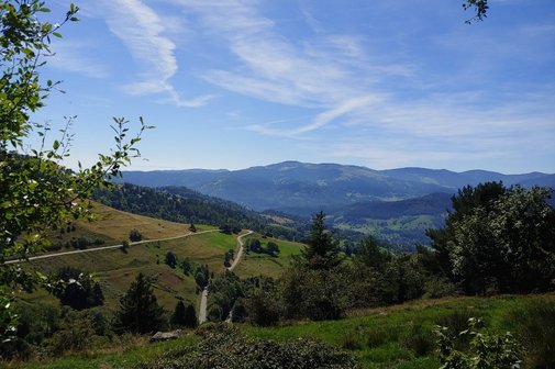 Panoramablick in die Vogesen