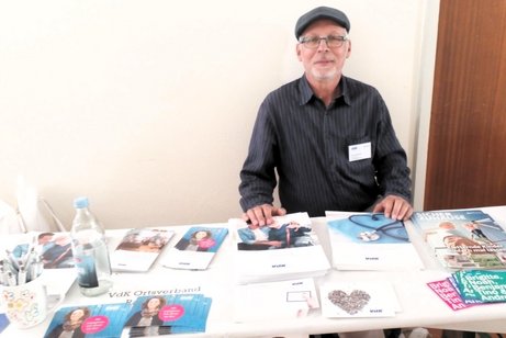 VdK-Stand mit dem Vositzenden Armin Motzer