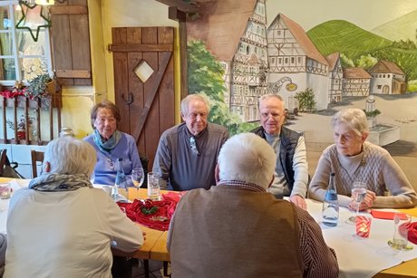 Mitglieder des Ortsverbands Althengstett Gechingen bei der Weihnachtsfeier