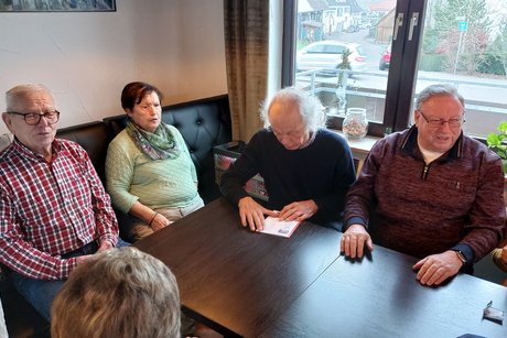 Werner Dörr und Ehegattin mit Jack Müller und Erich Glaser