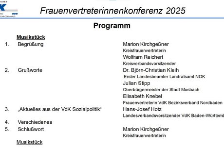 Frauenvertreterinnenkonferenz 2025 im Kultur- und Begegnungszentrum fideljo in Mosbach