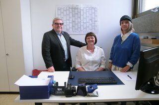 Neuer Arbeitsplatz der Sekretärin