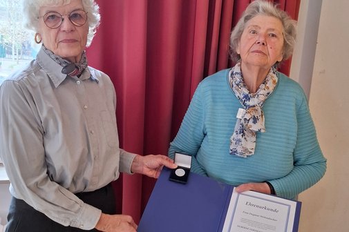 Ehrung für 25 Jahre Ehrenamt im Ortsverband 25 Jahre im Ehrenamt