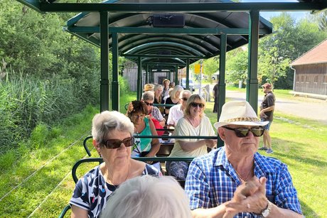 Fahrt im Torfbähnle