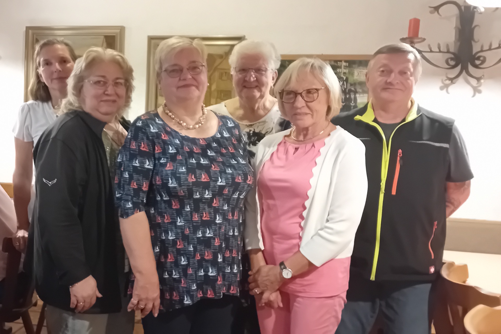 V.L. Alexandra Lüning;Erika Knoll;Gabriele Steinbach; Irmgard Schneider;Margot Häming; Denys Wittman; (Michaela Schreitmüllerfehlt)