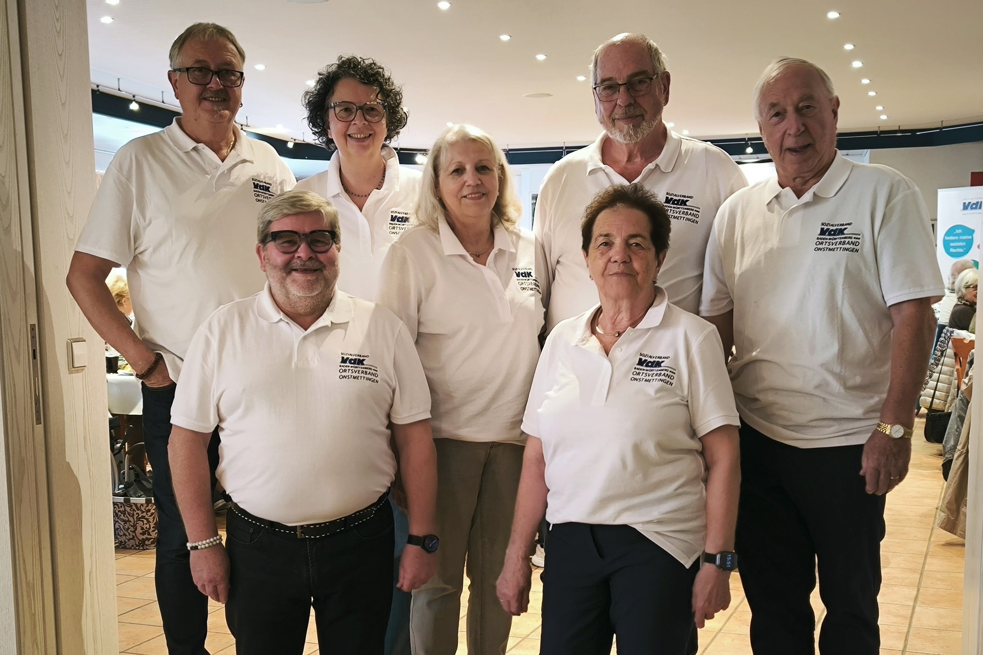 Oben: Thomas und Gerlinde Hugger, Udo Hornemann und Rainer Schmitt. Unten: Roland Sauter, Gudrun Hornemann und Monika Bauerochse. Inge Metzger fehlt leider.