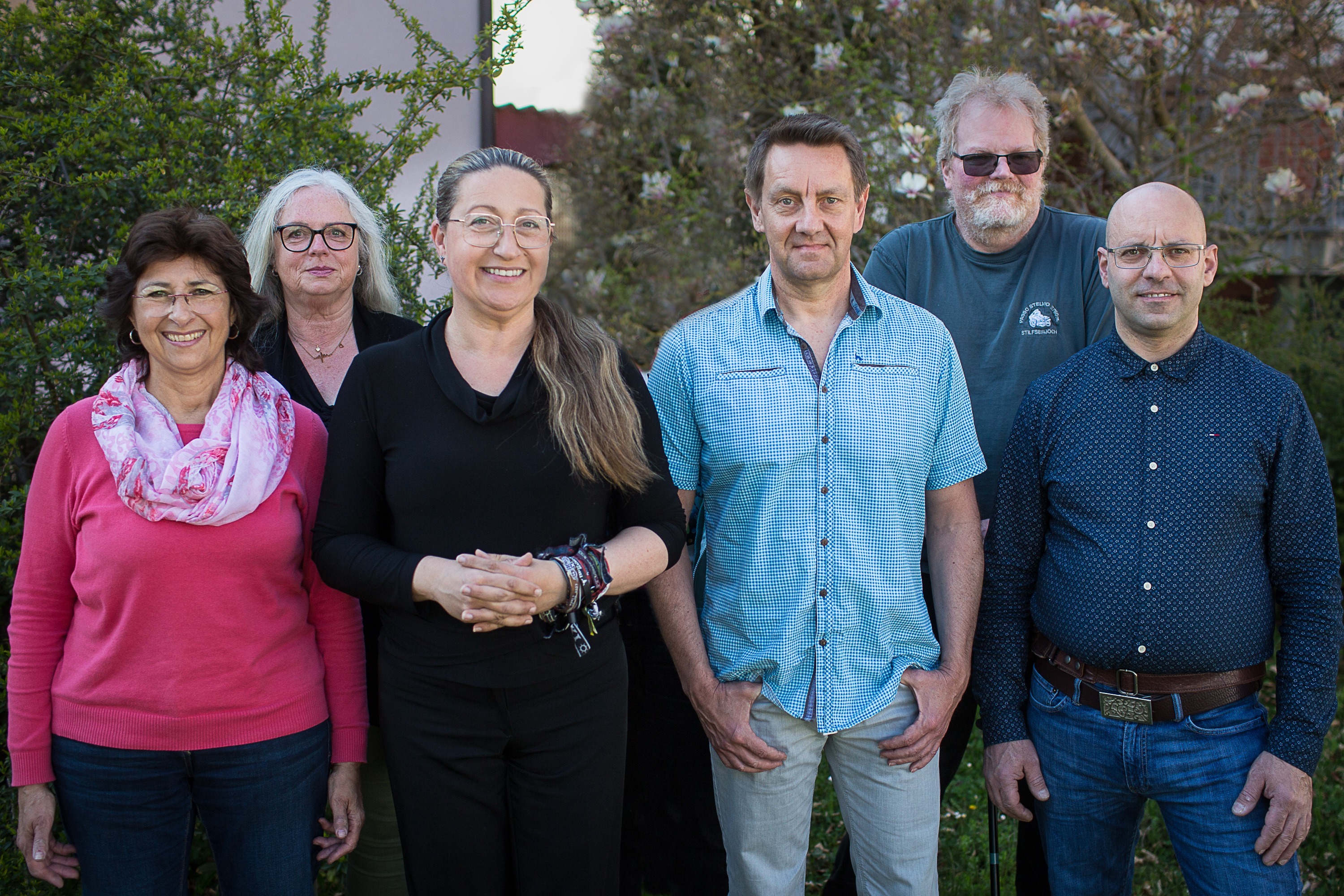 (von links nach rechts) Renate Kühner, Monika Heinicke, Martina Oberrauch, Thomas Fette, Jan Neinhardt und Epifanio Tedeschi
