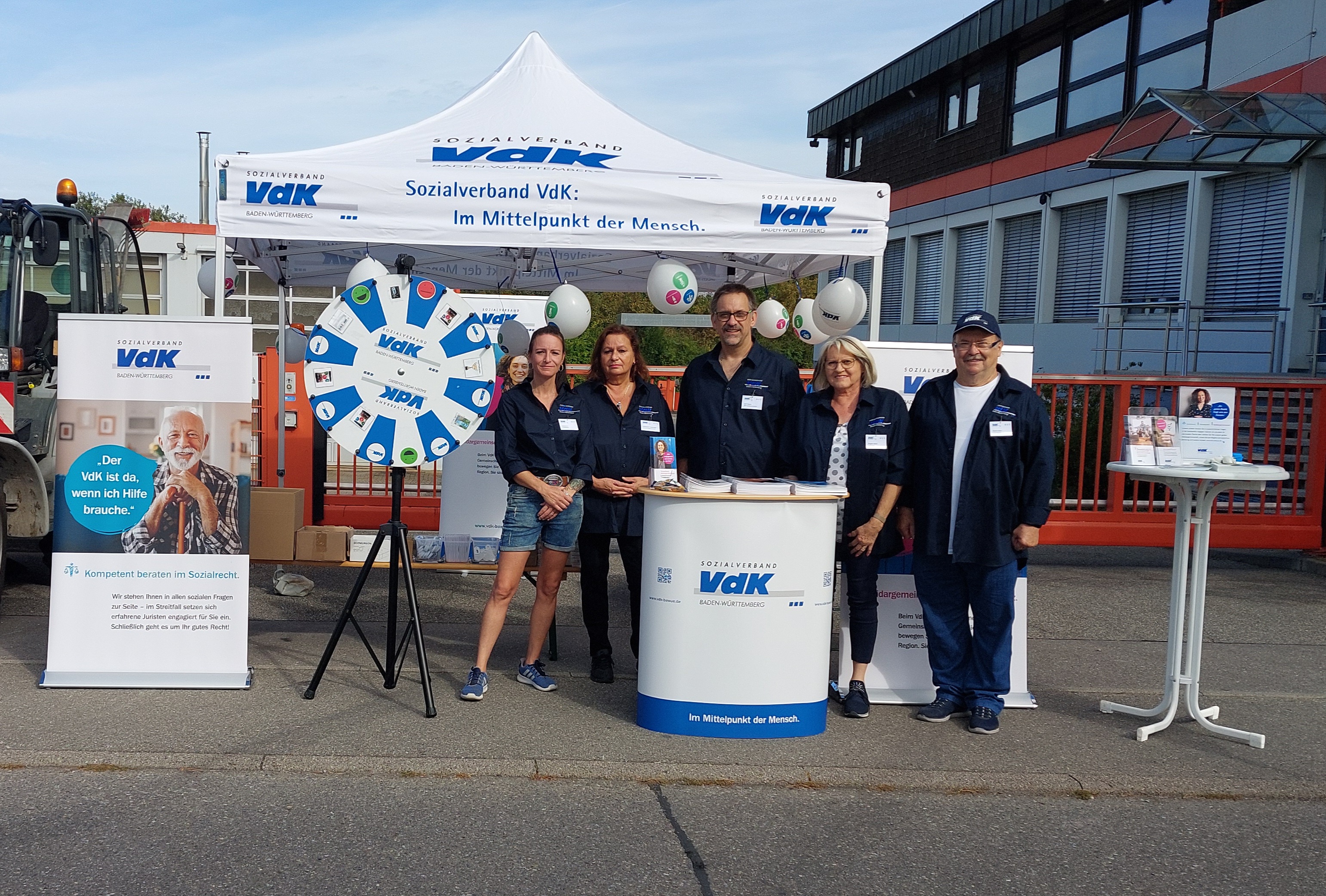 Unser Team bei der Gewerbeschau 2023 in Gärtringen