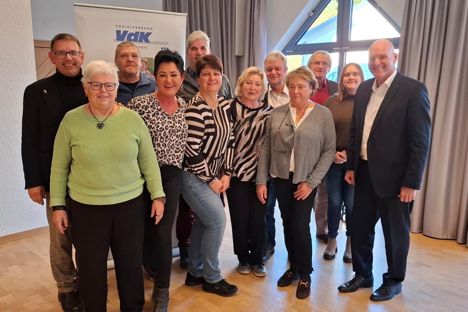 Gruppen Bild des Neuen Vorstandes Vdk OV Gaildorf-Rottal