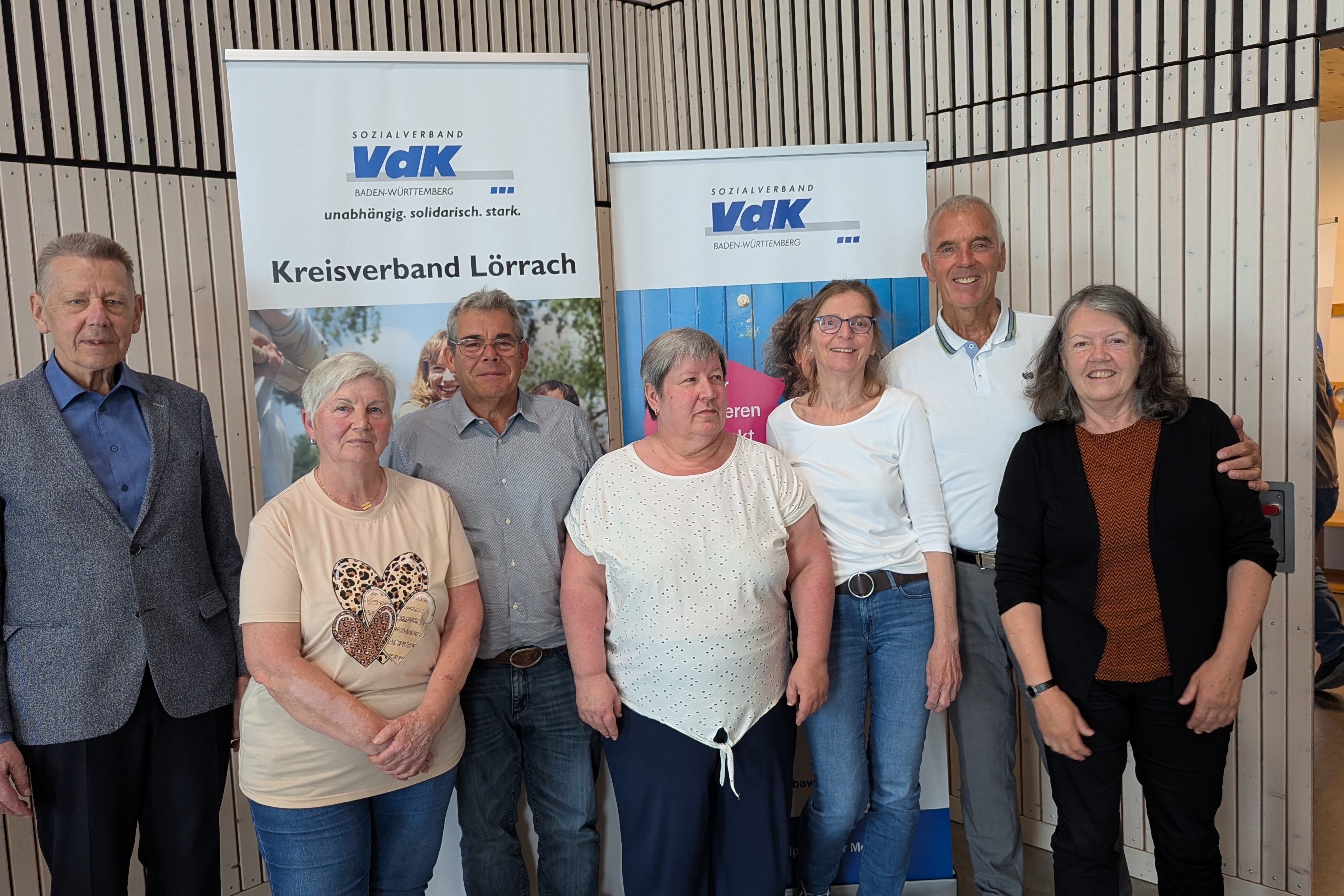 der neue Vorstand des VdK-Kreisverbandes Lörrach