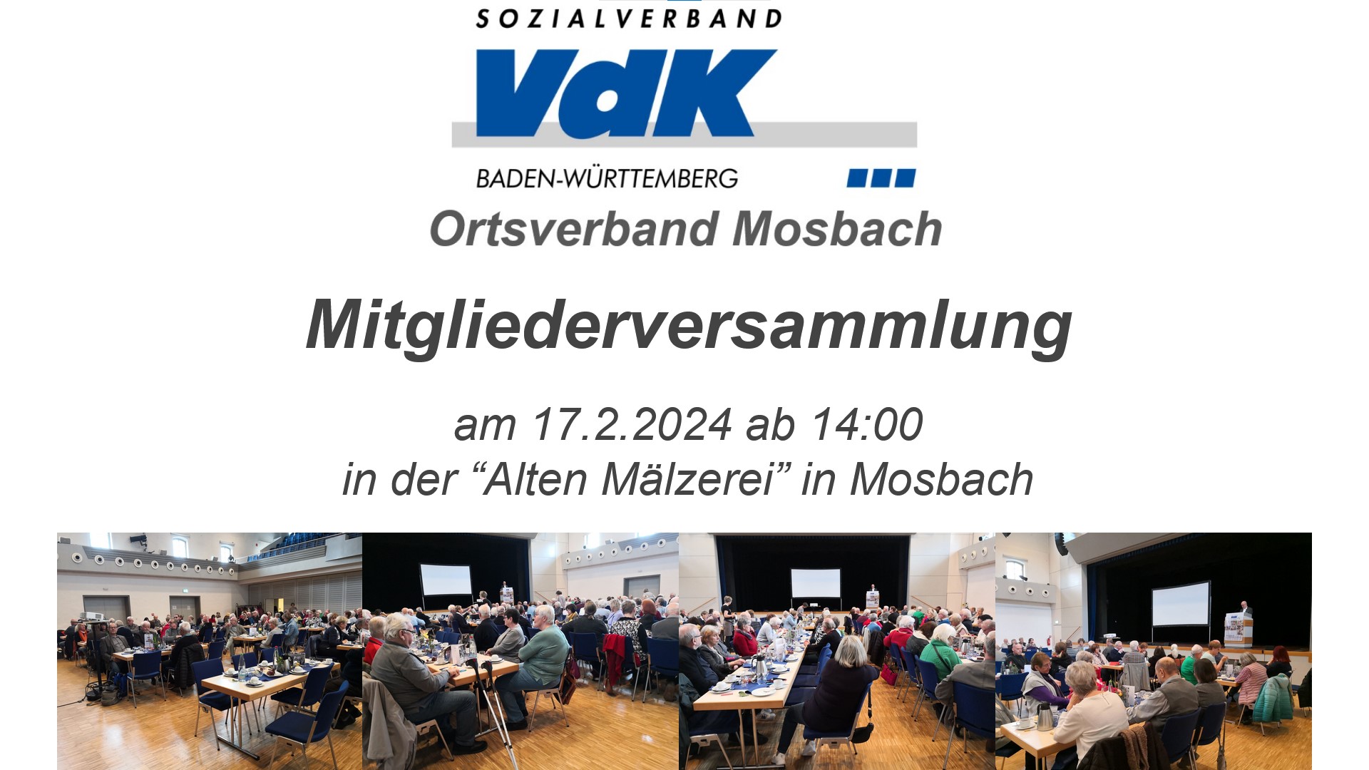 Mitgliederversammlung 2024 Mitgliederversammlung 2024