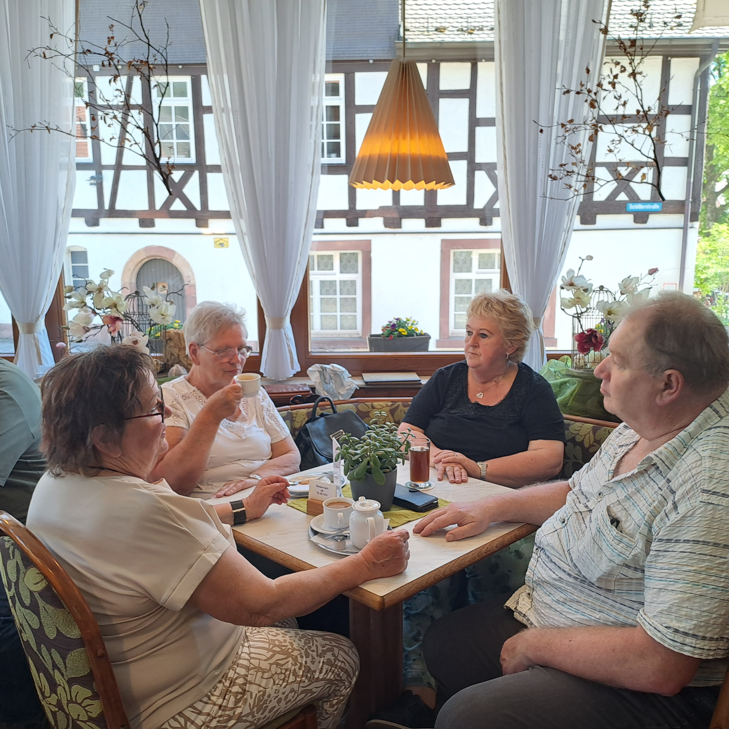 Bei der Kaffeepause