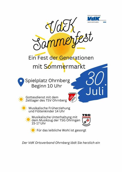 Einladung zum Sommerfest 2023