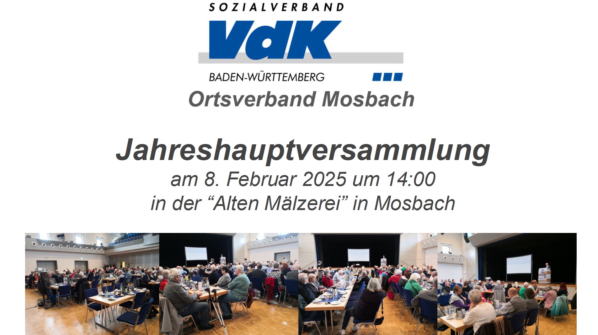 Jahreshauptversammlung 2025 Jahreshauptversammlung 2025