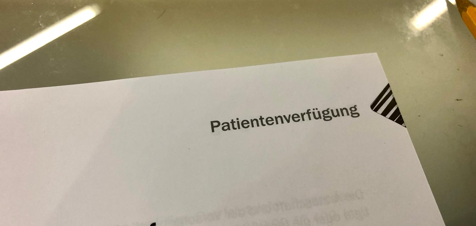 Patientenvefügung