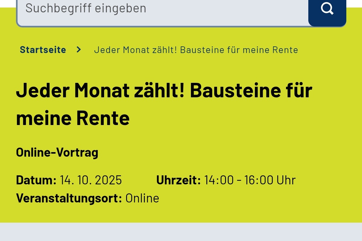 Rente Deutsche Rentenversicherung