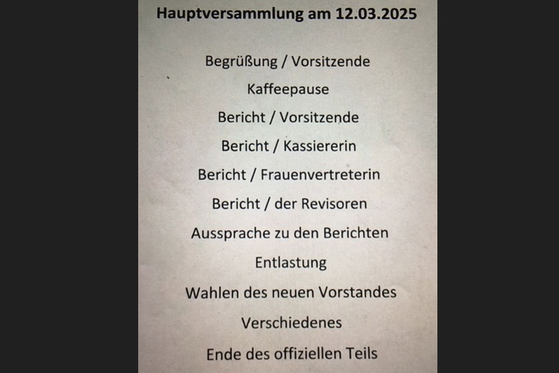 Tagesordnung Tagesordnung