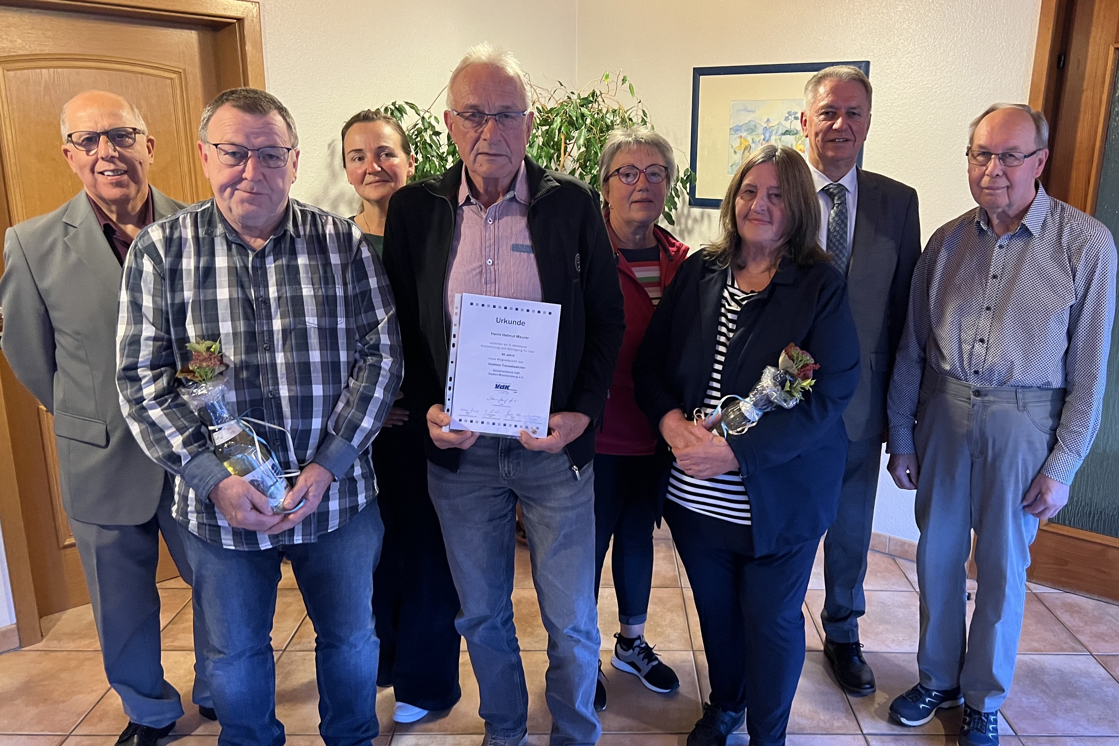 Ehrungen auf der Versammlung vom 18.10.25 Ehrungen auf der Jahreshauptversammlung 2025