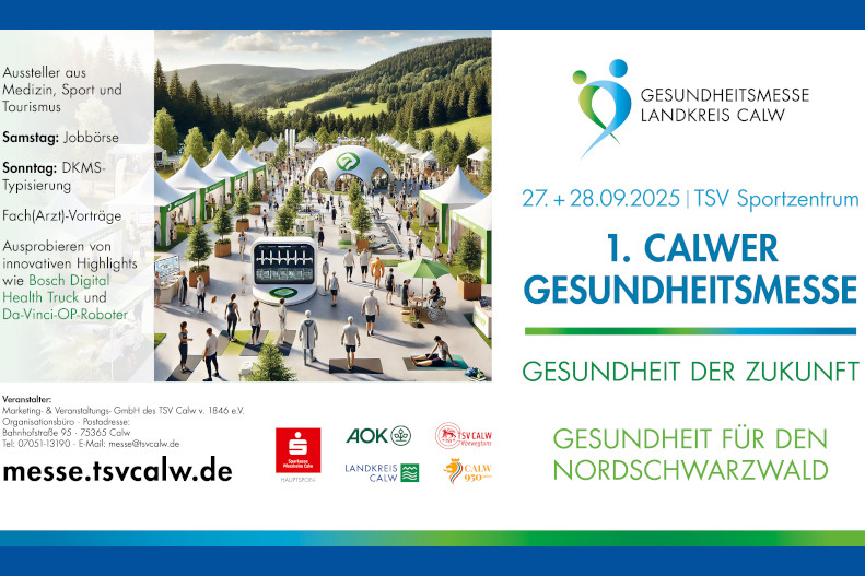 Plakat 1. Calwer Gesundheitsmesse