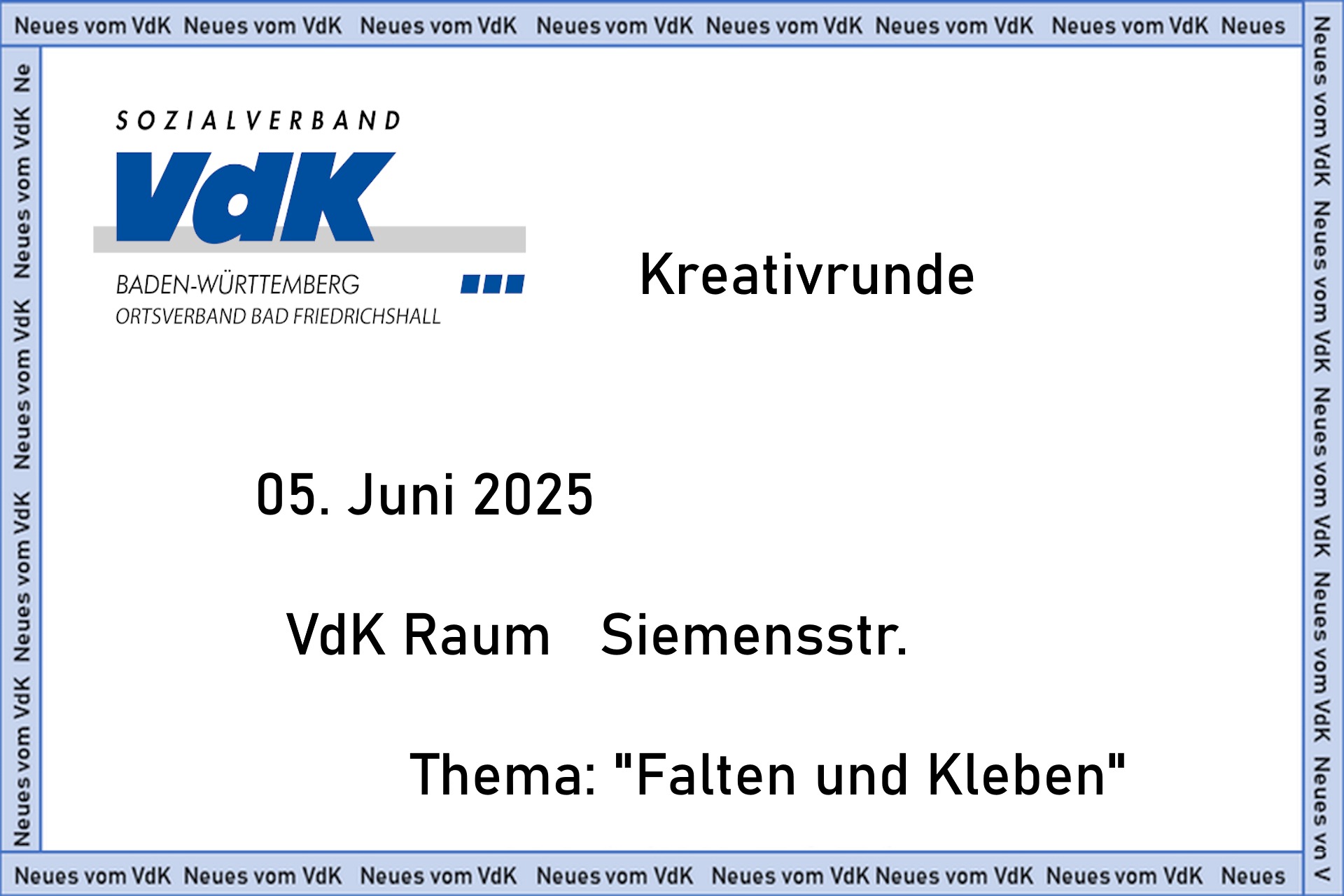 Kreativrunde Basteln