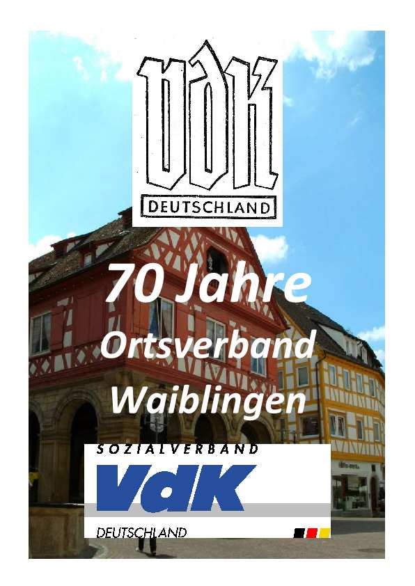 70 Jahre VdK Ortsverband Waiblingen