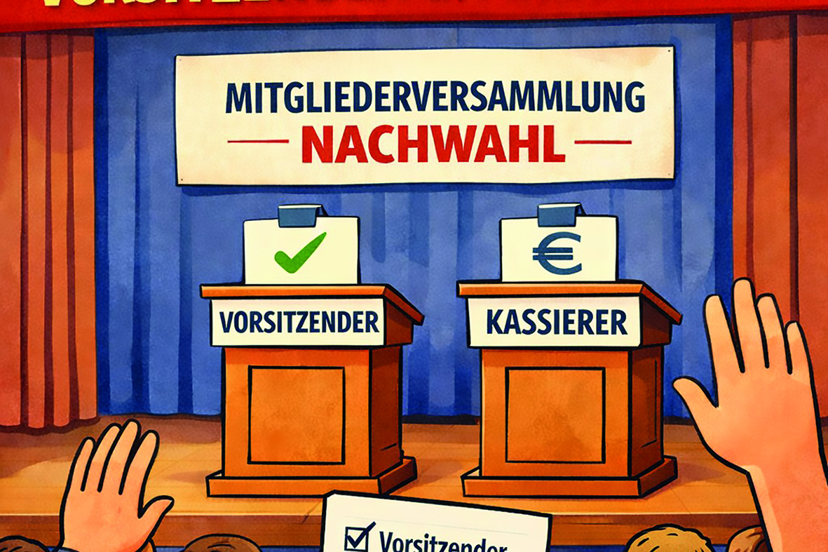 Mitgliederversammlung Mitglieder wählen per Handzeichen