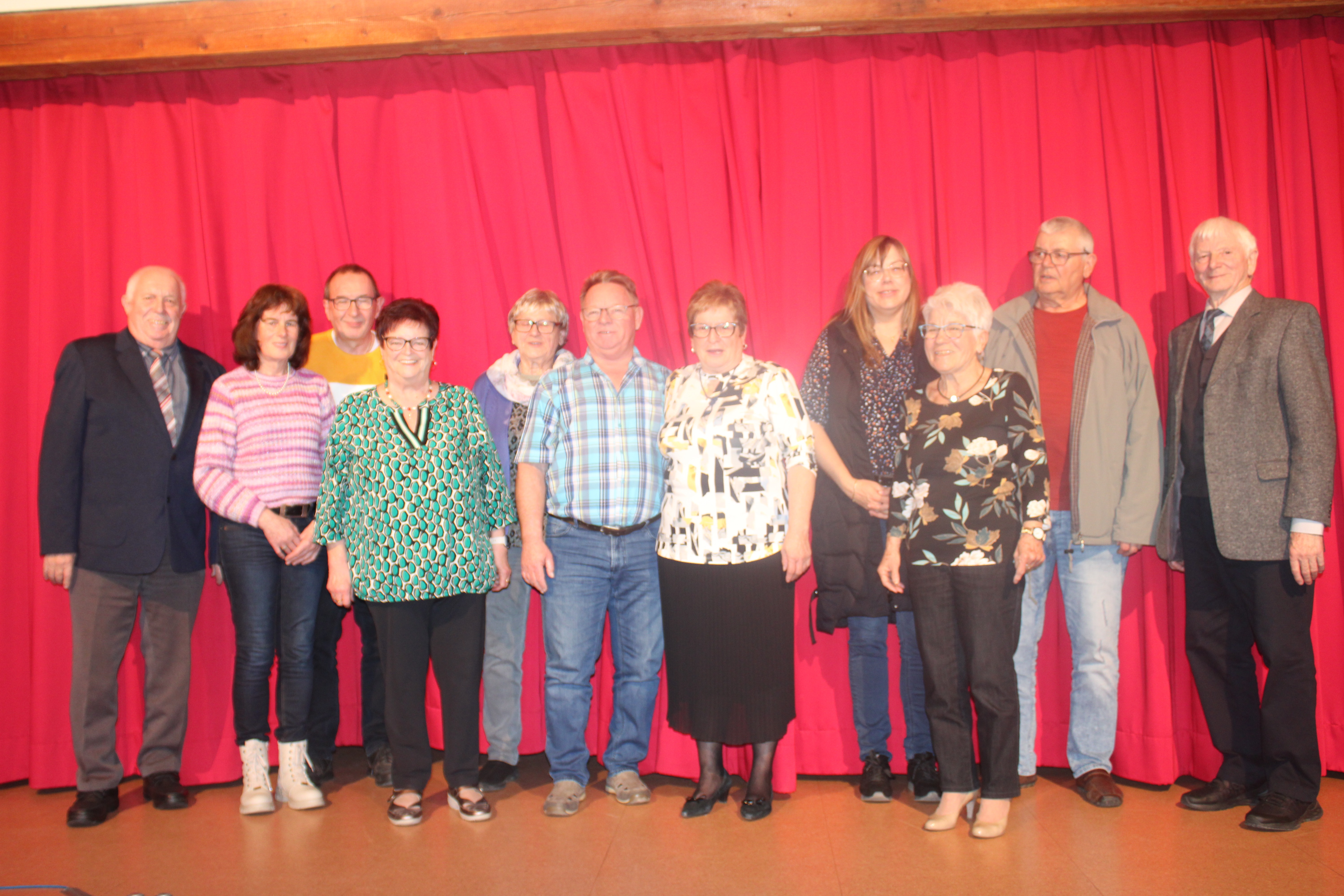 Vorstandschaft des VdK Ortsverbandes Zizenhausen aus dem Wahljahr 2024