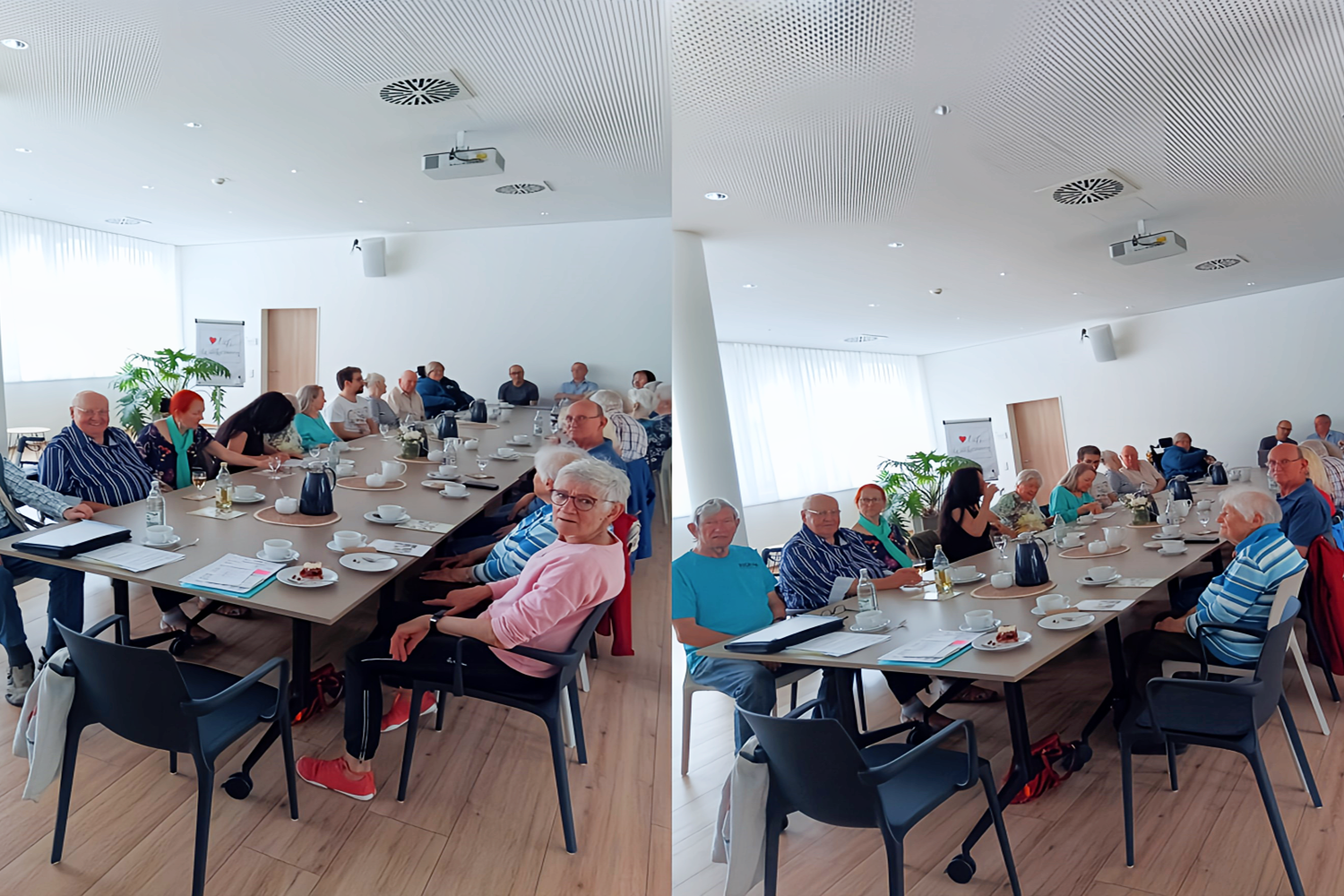 Gem&uuml;tliches Beisammensein, Blinde und Sehbehinderte.