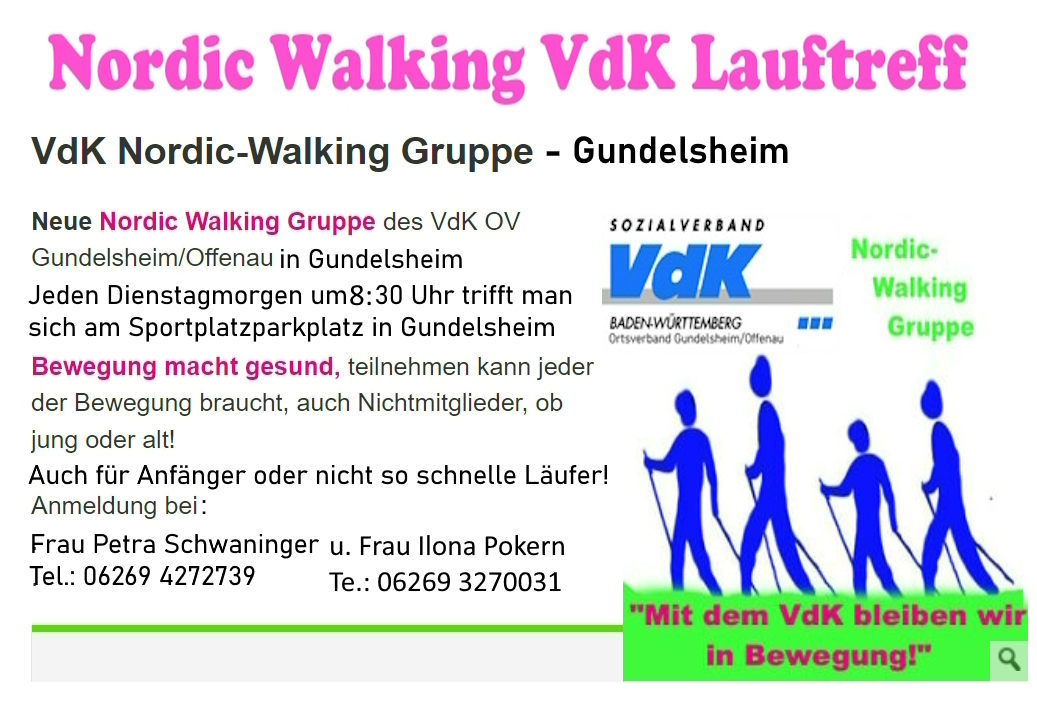 Symbolbild der Nordic Walkinggruppe Gundelsheim