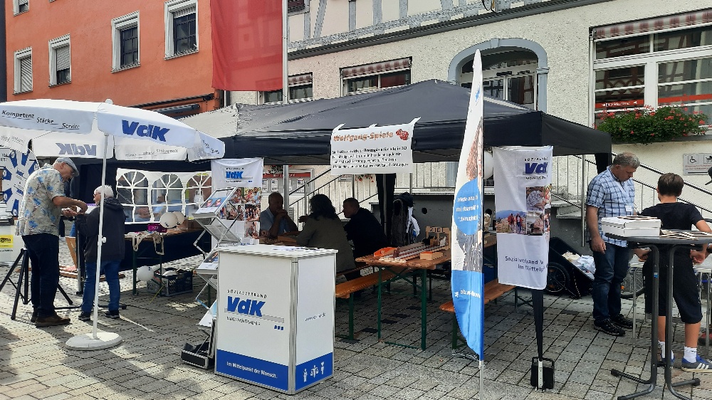 VdK Stand - Beratung durch VdK Vorstandsmitglieder