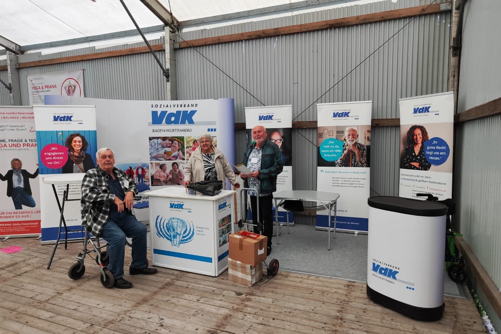 Das Foto zeigt ein Archivbild von 2024, als sich der Kreisverband Waldshut des Sozialverbandes VdK zuletzt auf der Hochrhein-Messe pr&auml;sentierte.