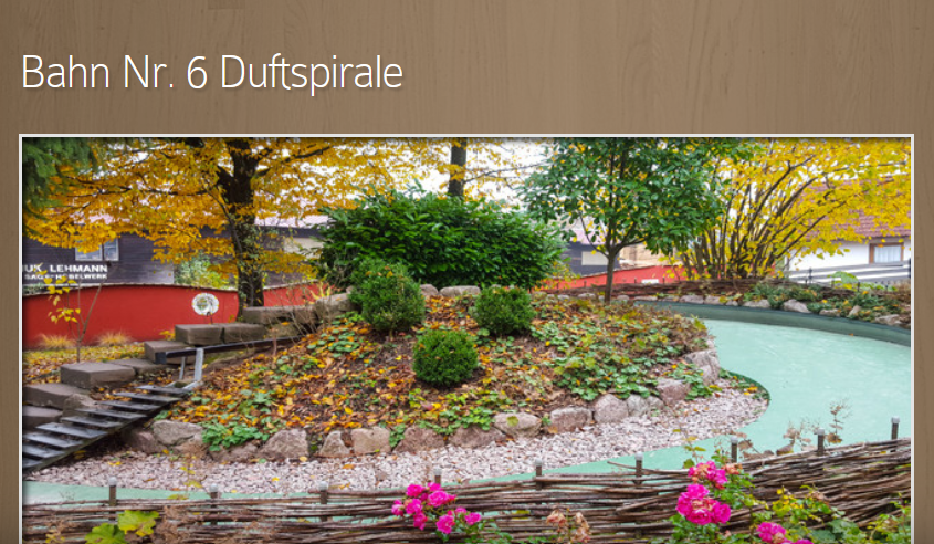 Bahn 6 Duftspirale Bahn 6 Duftspirale beim Minigolfpark in Oberharmersbach