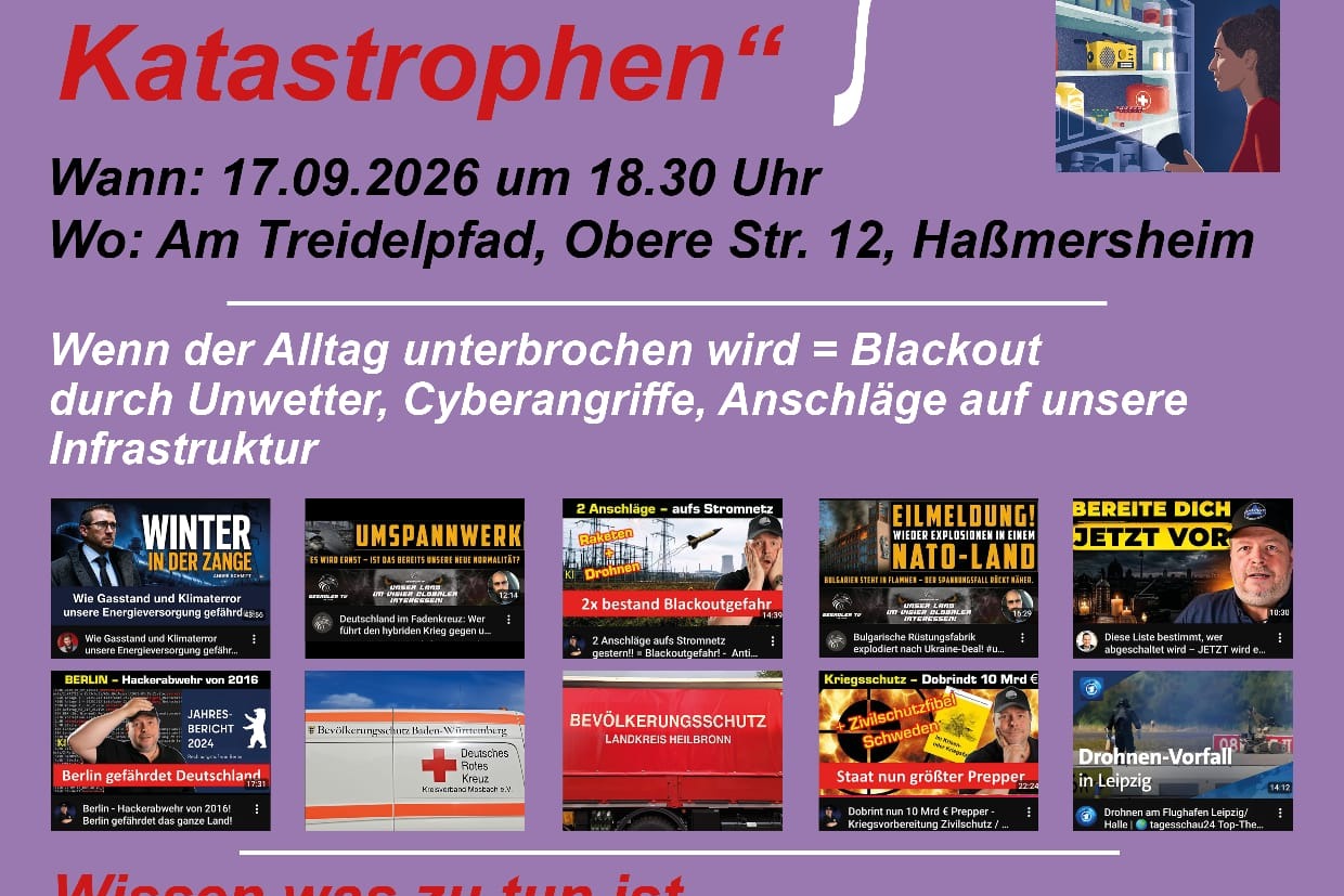 Plakat Krisen und Katastrophen